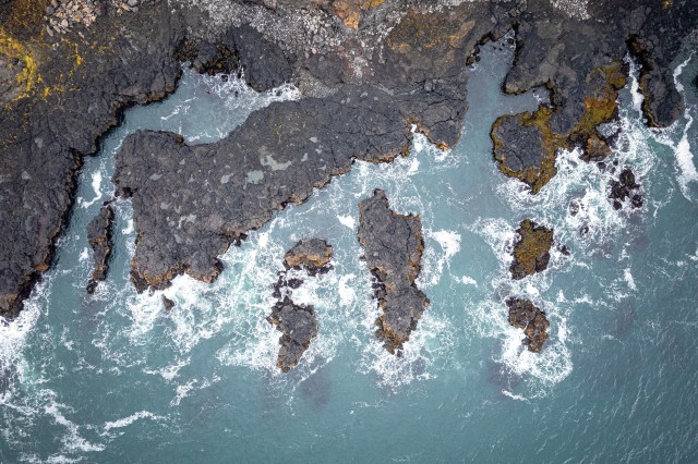 Droonivaade Lonrangari basaltkaljudele Islandil