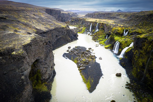 Droonivaade Sigoldugljufuri maastikule