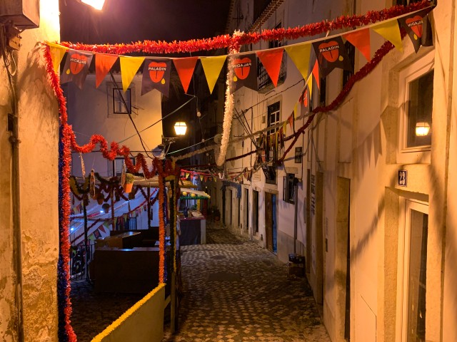 Lissaboni tänav festivali meeleolus, Portugal