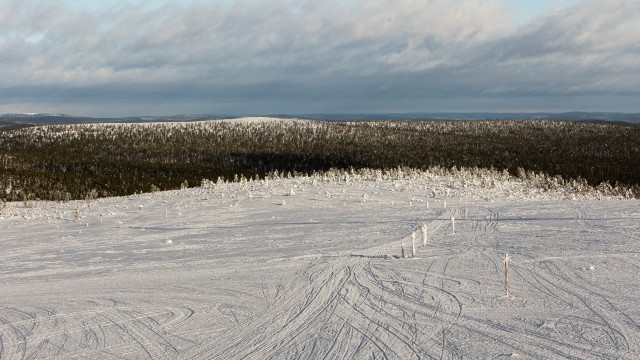 Lapimaa lumine mets ja maastik, Soome