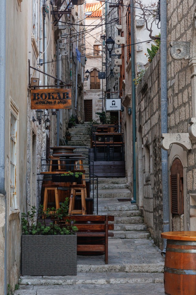 Streets of Korčula, Croatia