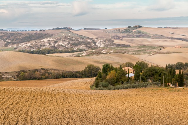 Toscana kaunis maastik Itaalias