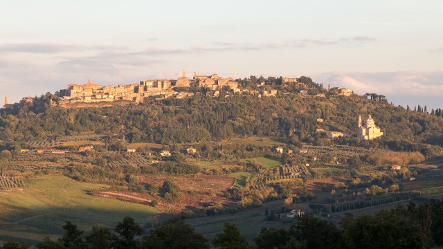 Keskaegne ja renessansiaegne mägilinn Montepulciano Itaalias