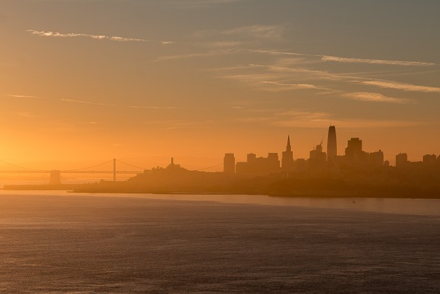San Francisco linnavaade ja Kuldvärava sild Californias