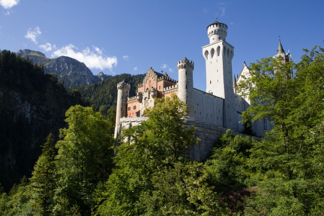 Vaade Neuschwansteini lossile Baierimaal, Saksamaa