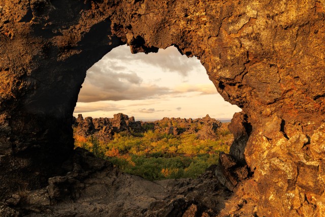 Dimmuborgiri laavaväli, Island