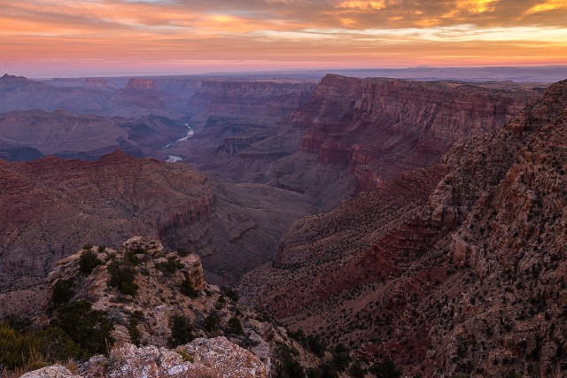 Vaade üle võimsa Suure Kanjoni, USA