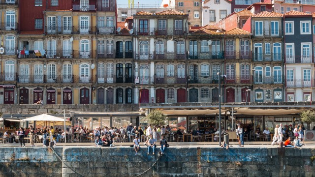 Vaade Porto linnale ja Douro jõele, Portugal