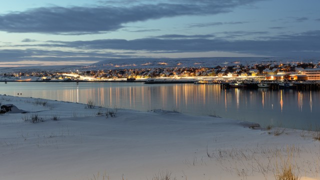 Öine panoraamvaade Kirkenes linnale Norras
