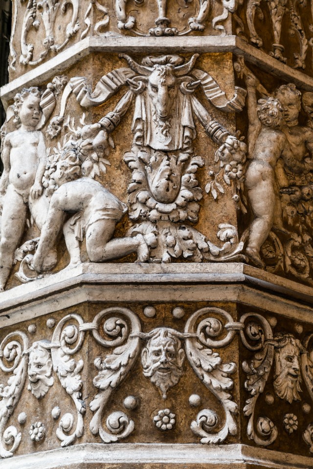 Firenze, Itaalia – keerukad kaunistused sambal Palazzo Vecchios