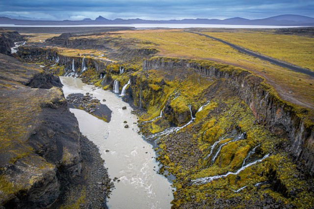 Droonivaade Sigoldugljufuri maastikule