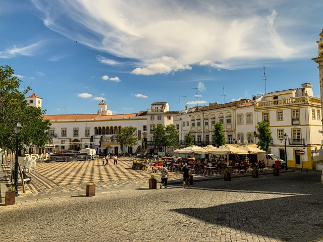 Elvase linna Praca da Republica Plaza Alentejos, Portugalis