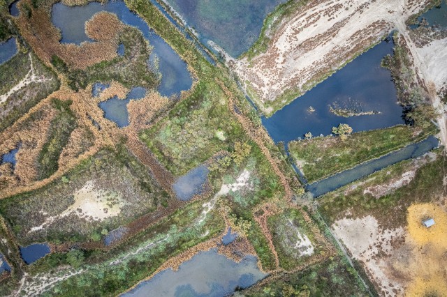 Droonivaade looduslikule vee reservuaarile Prantsusmaal vee reservuaar Prantsusmaal