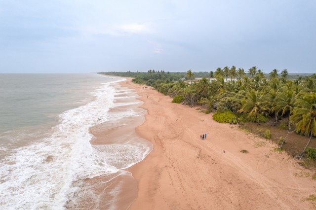 Looduslikult kaunis liivarand Sri Lanka saarel