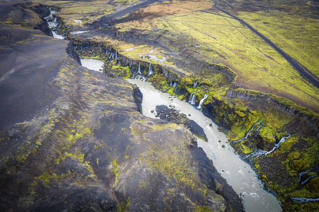 Droonivaade Sigoldugljufuri maastikule
