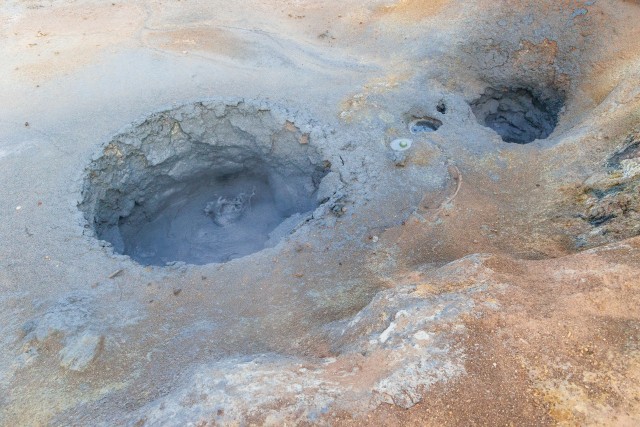 Hveriri geotermiline piirkond Põhja-Islandis Myvatni järve lähedal