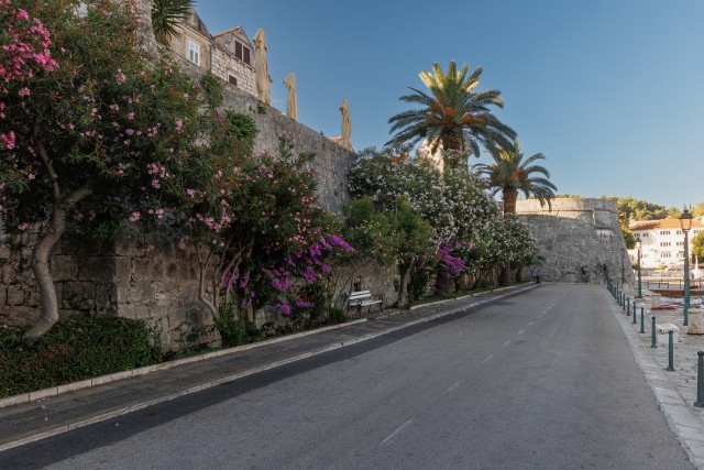 Walls of the third century temple of Aphrodite, Rhodes island in Croatia