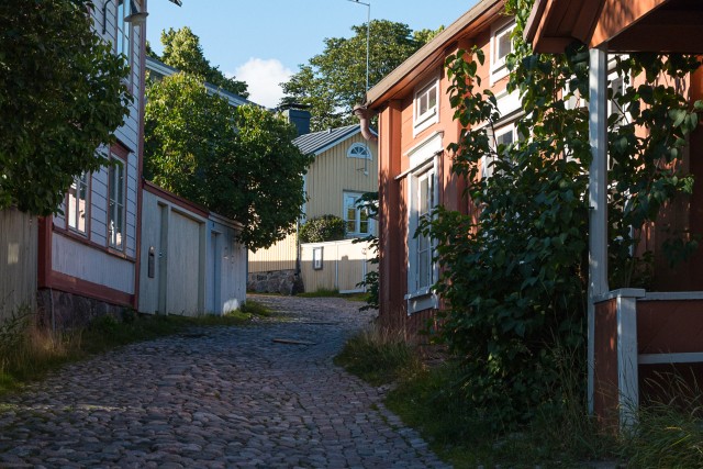 Porvoo armas tänav roheluses Soomes