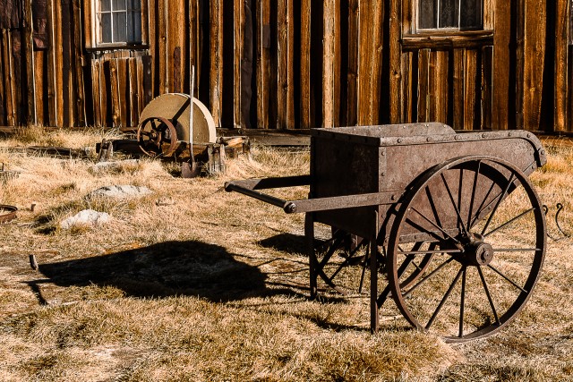 Vana hobukaarik Bodie osariigi ajaloolises pargis Californias, USAs