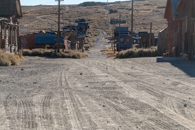 Vanad majad Bodie osariigi ajaloolises pargis Californias, USA