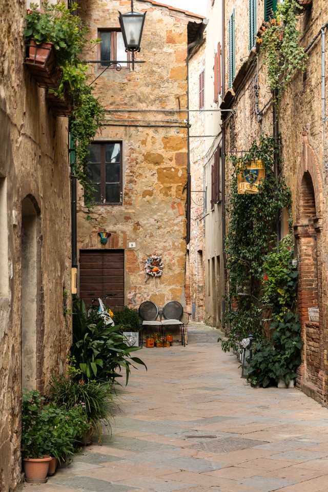 Ilus Pienza tänav Itaalias