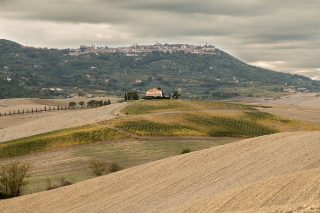 Toscana kaunis maastik Itaalias
