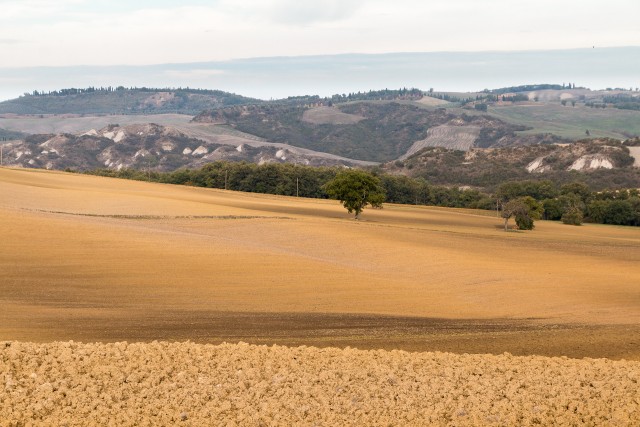Toscana kaunis maastik Itaalias