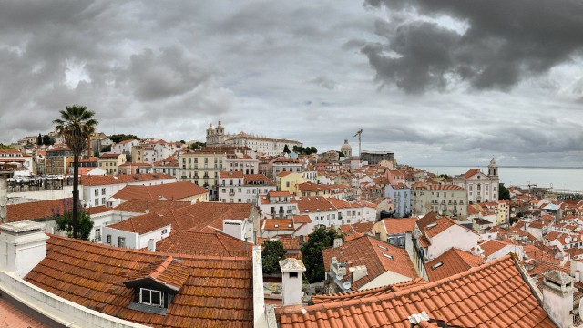 Lissaboni panoraam Portugali Bairro Alto linnaosast